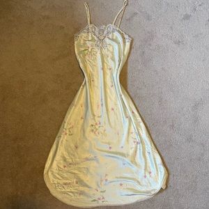 Christian Dior Floral Lace Slip Dress Size S